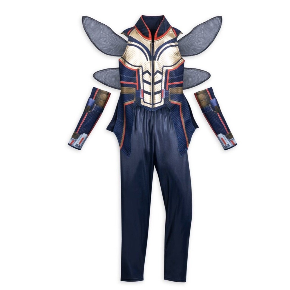 Disney Store Marvel Kids Wasp Costume Vest Wings Pants Size M 7/8 Years NEW - Picture 2 of 16